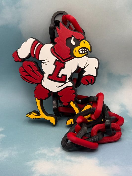 Louisville Cardinals Oversized Necklace Fan Chain Louisville First,Cards Forever