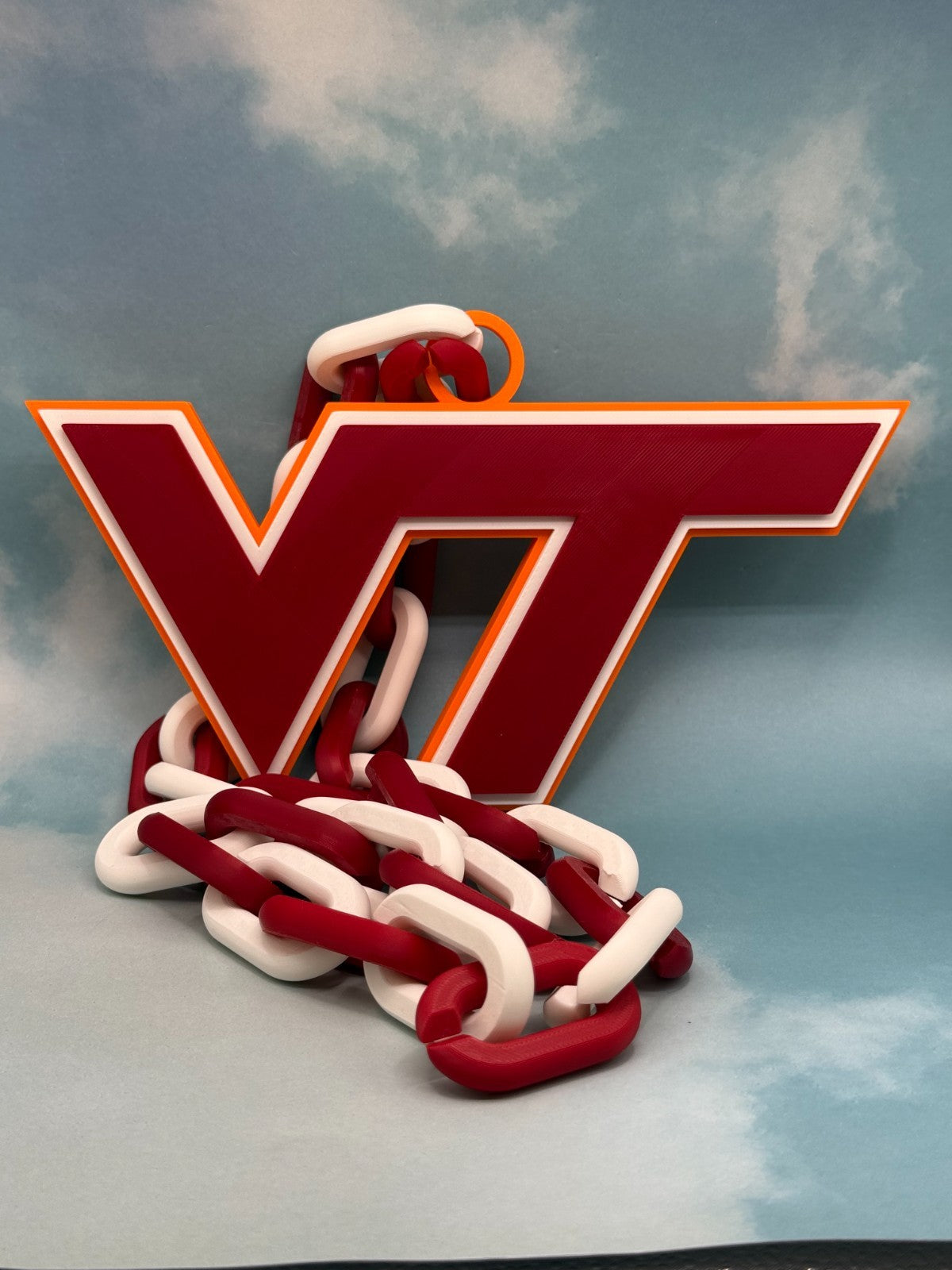 Virginia Tech Hokies Oversized Pride Necklace and Chain