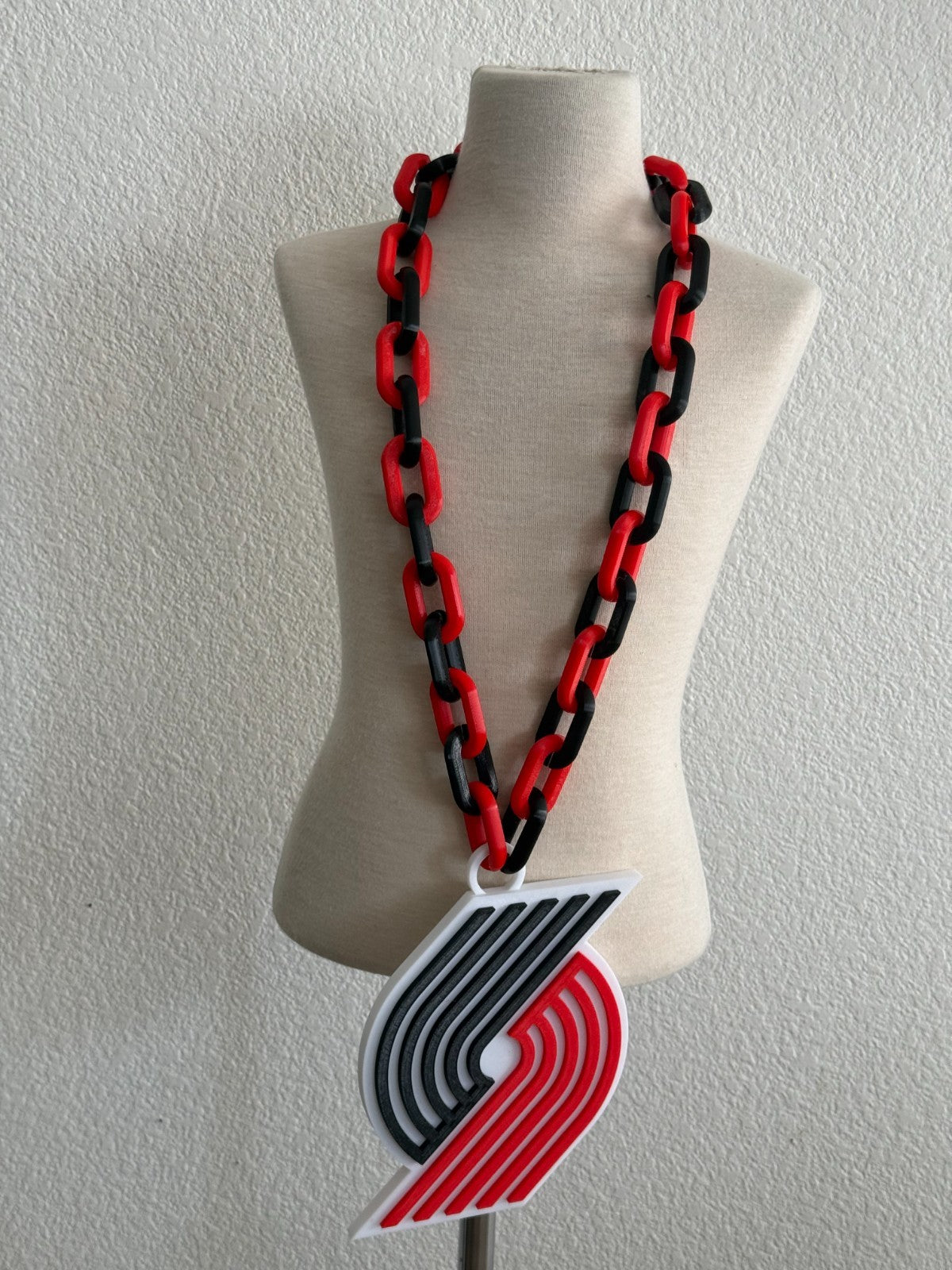 Portland Trail Blazers Oversized Necklace Fan Pendant 3D Printed