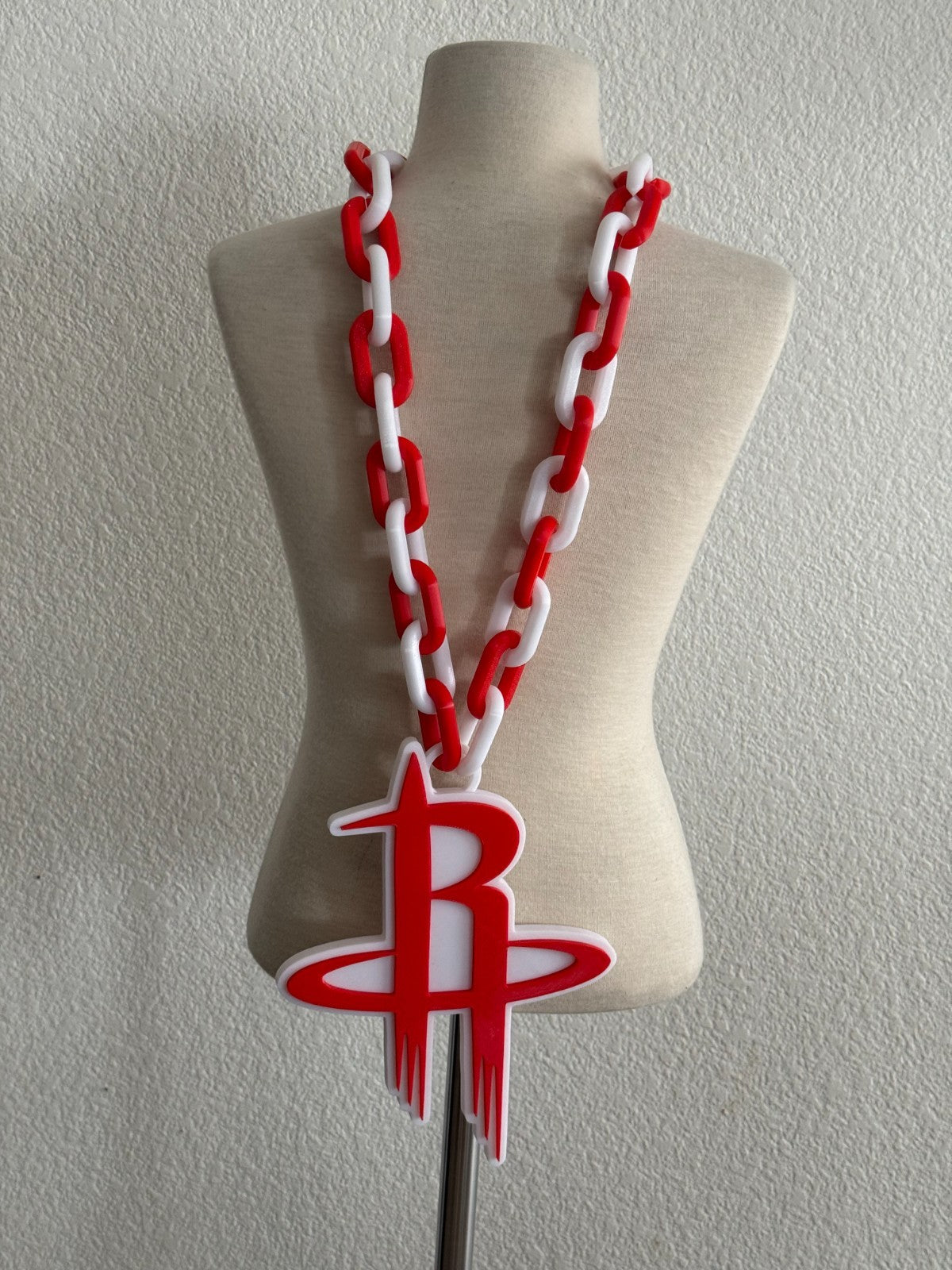 Houston Rockets Logo Oversized Necklace Pendant Handmade 3D Printed