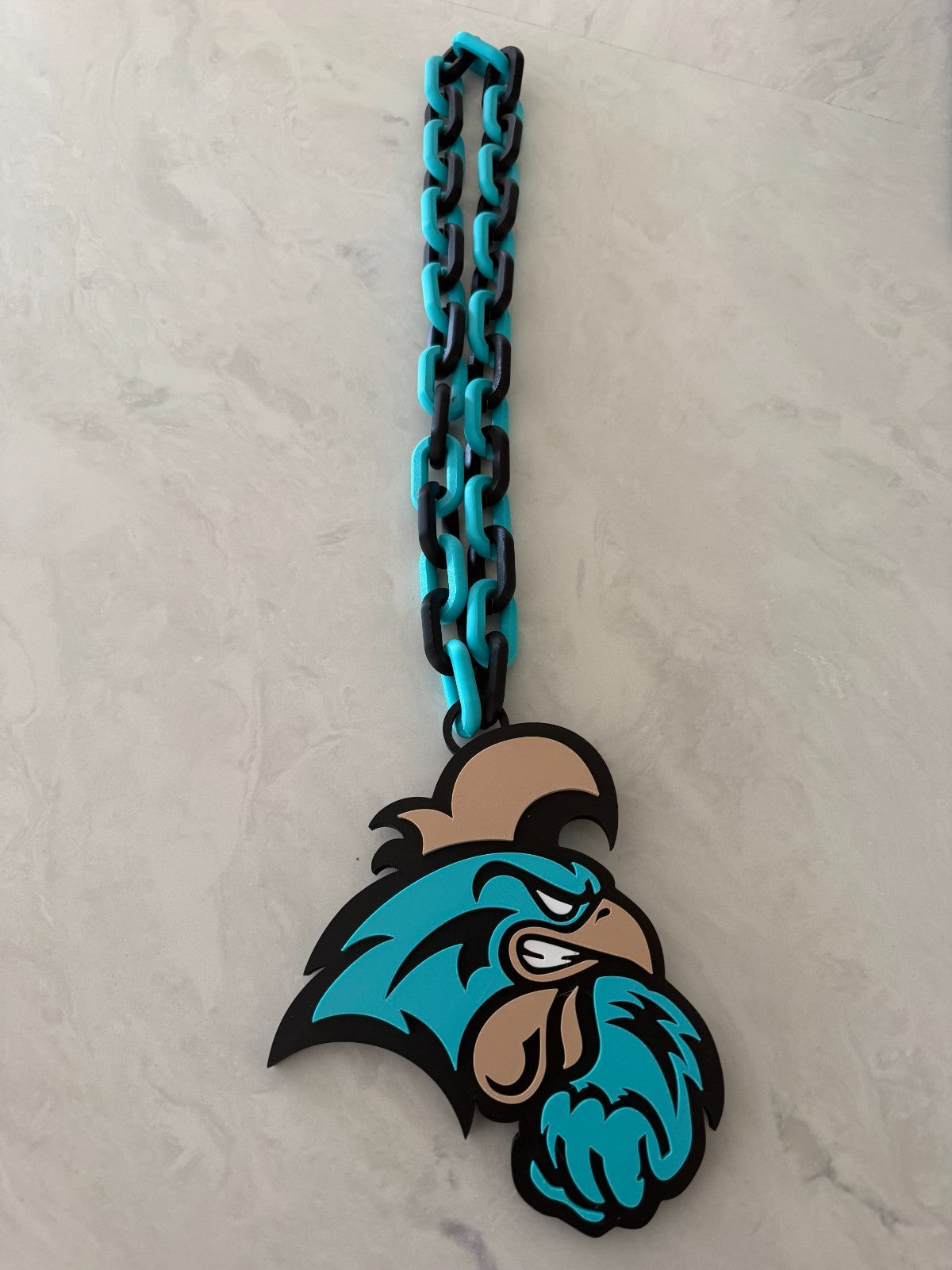 Coastal Carolina Chanticleers Oversized Fan Necklace, Hype Chain