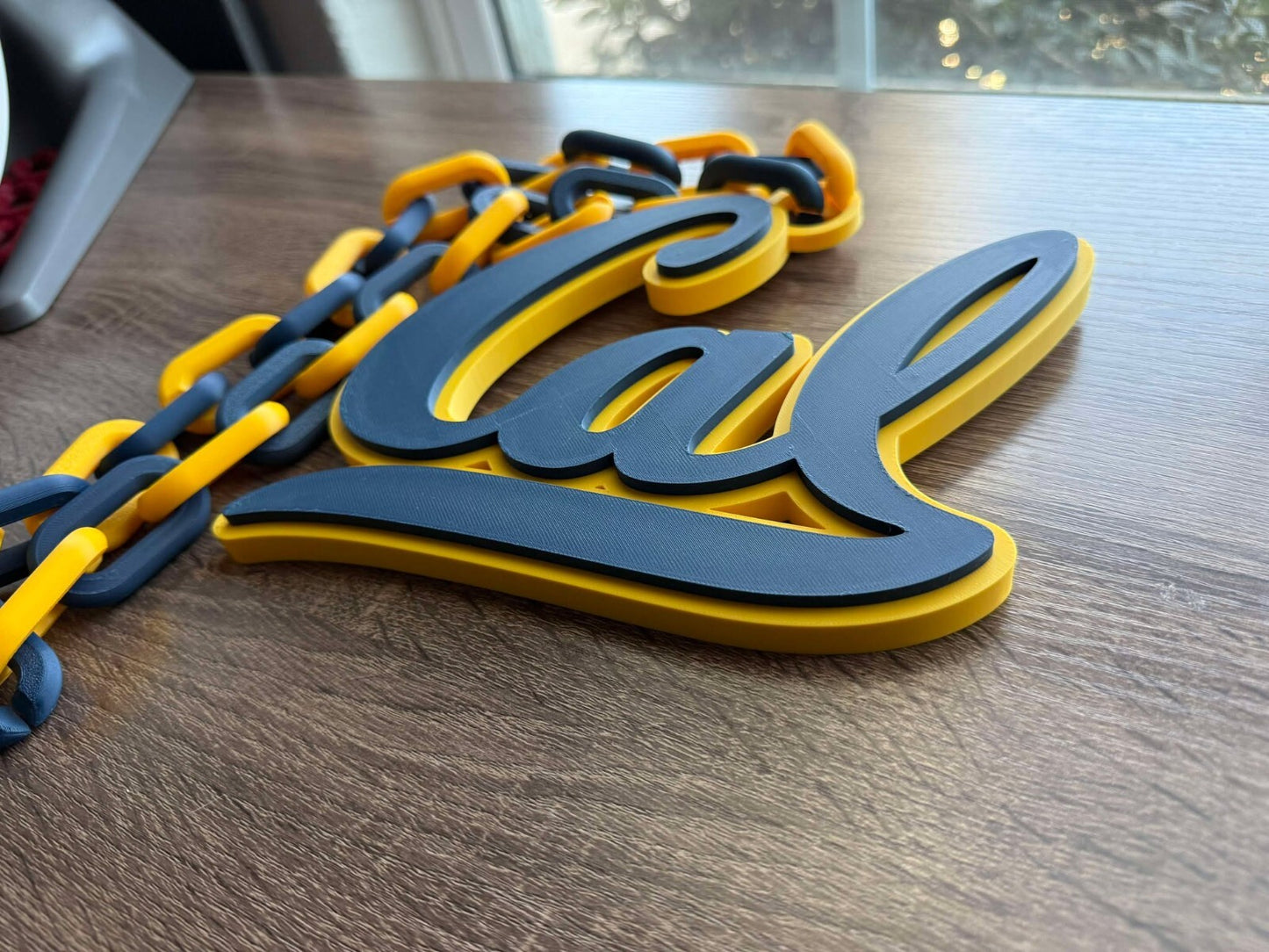 California Golden Bears Oversized Necklace, Hype Chain [Made To Order]
