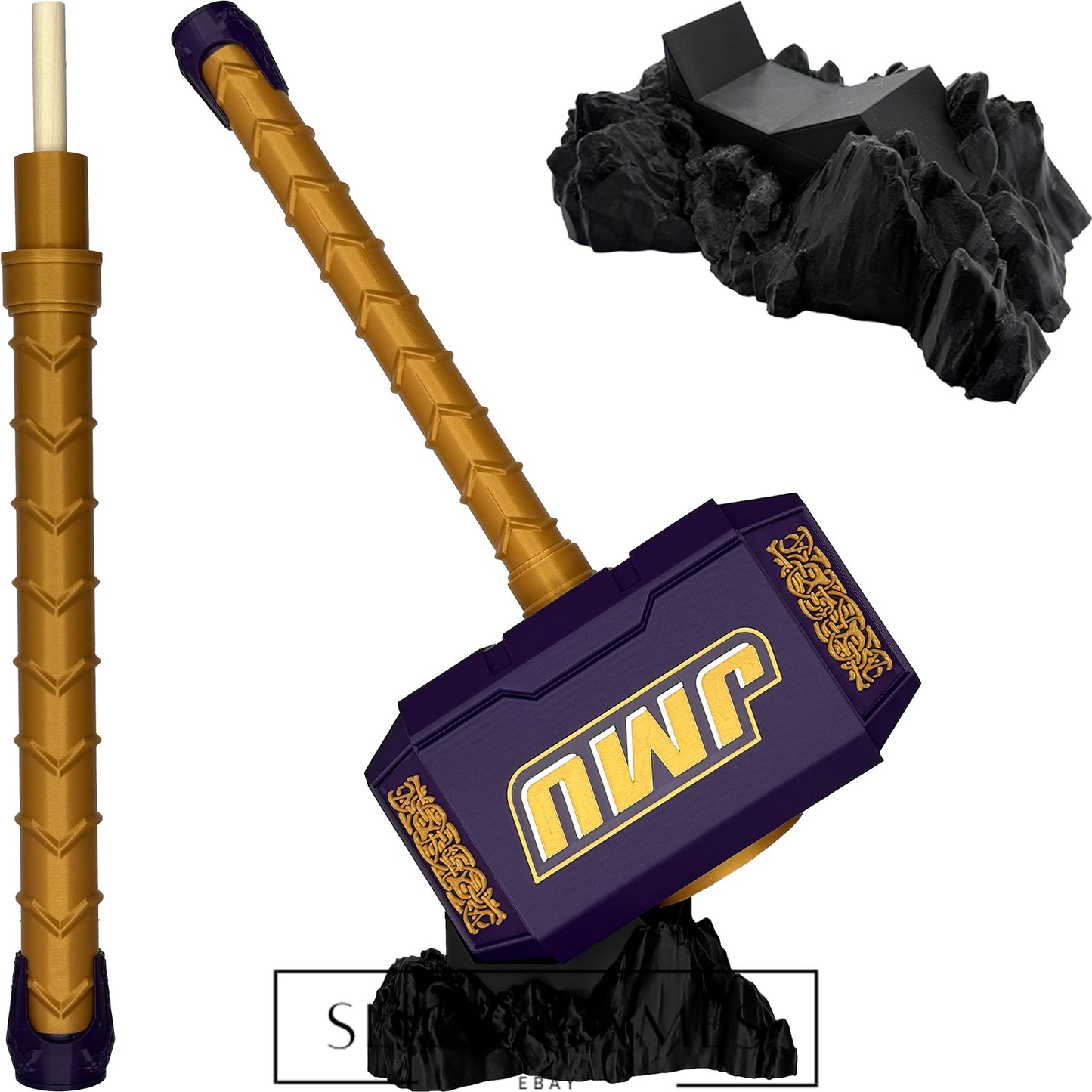 JMU James Madison University Hammer #1 Mjolnir Thor's Hammer| 3D Printed Fan Art