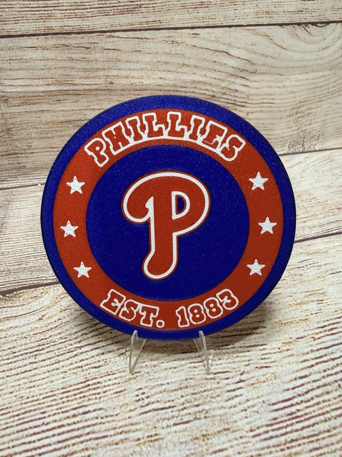 Philadelphia Phillies Custom Drink Coasters Set Of 4 With Holder