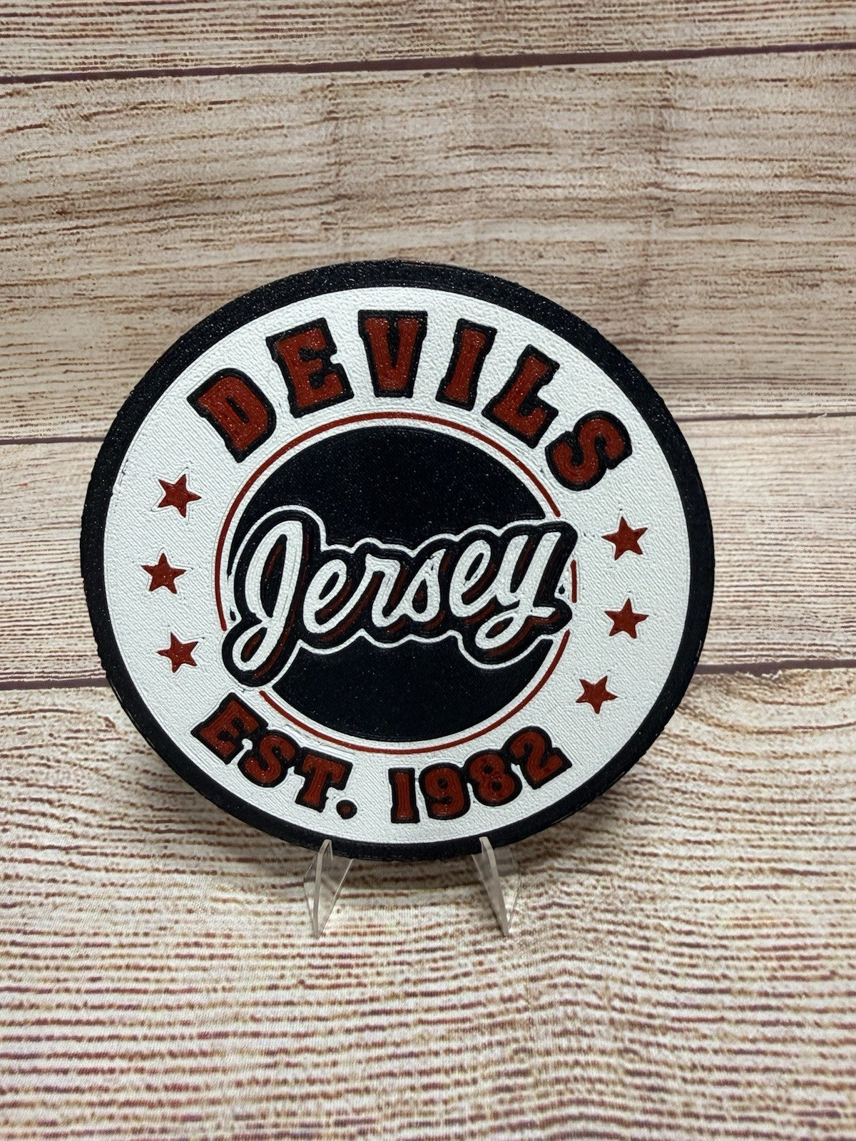 New Jersey Devils Custom Drink Coasters Set Of 4, Also Sets Of 6 & 8