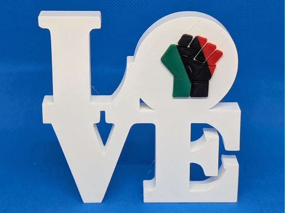 Juneteenth Love Park Sign 3D Printed Wall Sign