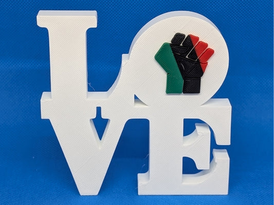 Juneteenth Love Park Sign 3D Printed Wall Sign