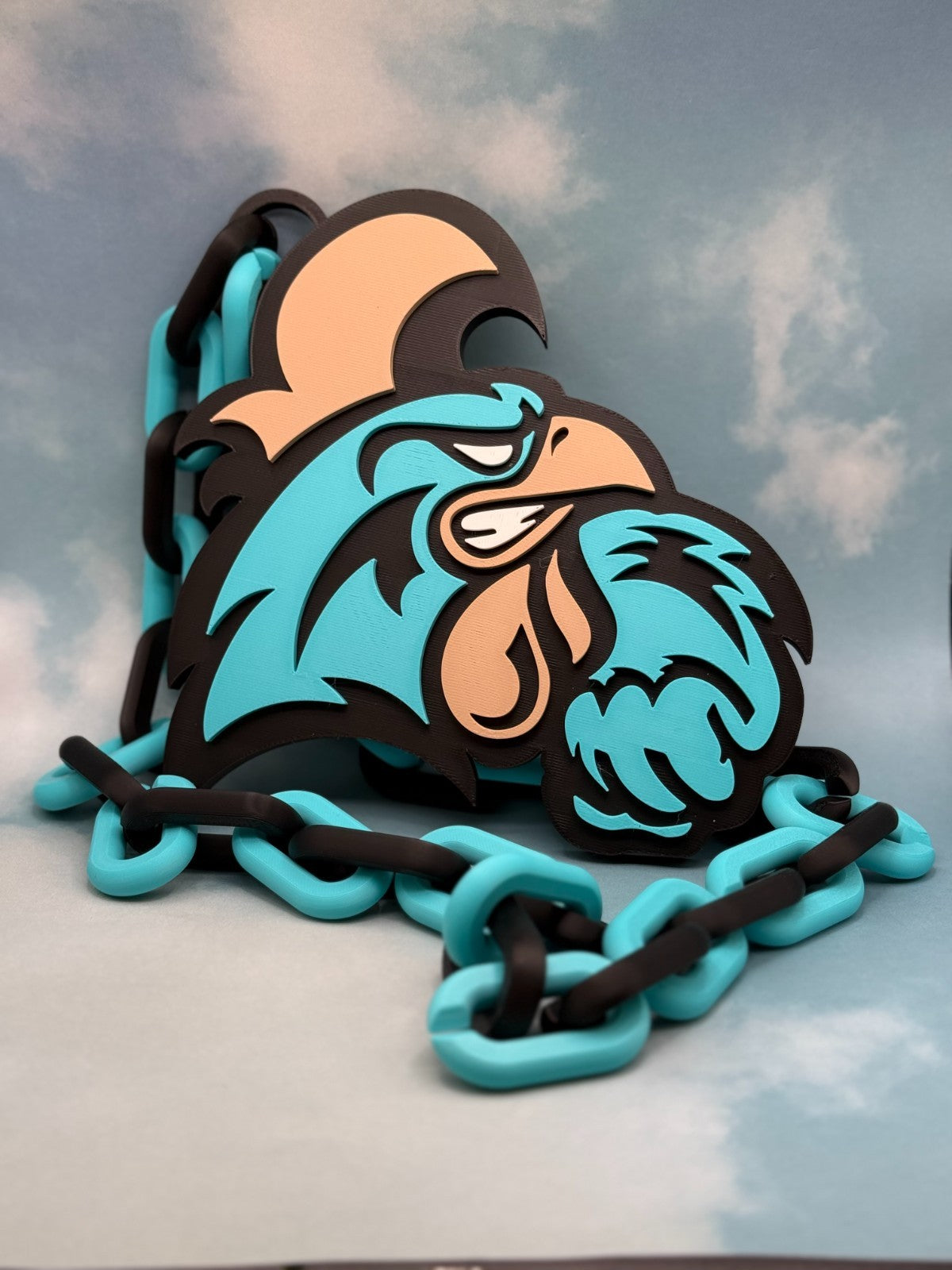 Coastal Carolina Chanticleers Oversized Fan Necklace, Hype Chain