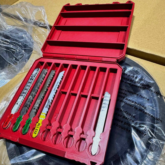 Jigsaw Blade Case for T-Shank Blades HD Box Insert 3D Printed Organizer PETG