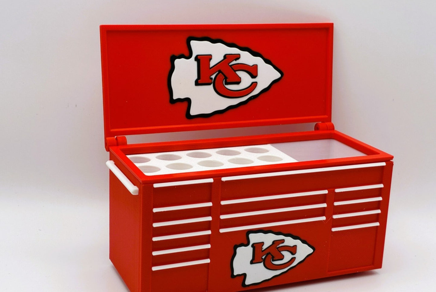 Mini Toolbox Pen Holder – Football Team Inspired Desk Organizer – Gift for Spor