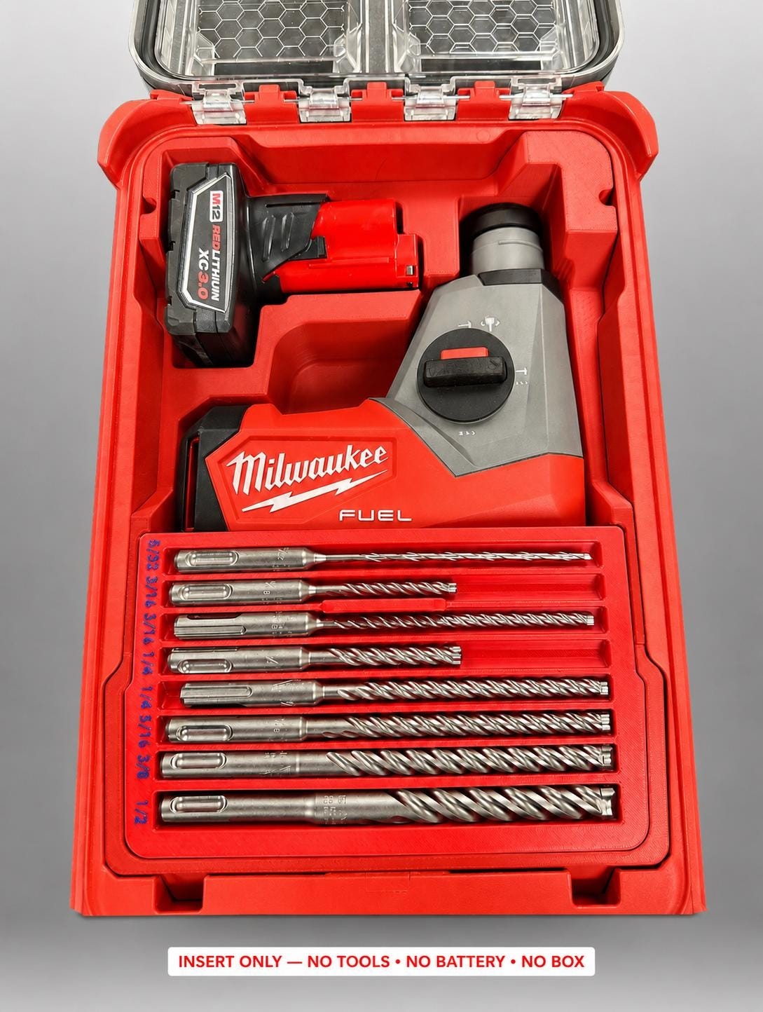 Milwaukee Packout Insert for M12 FUEL 12V 5/8 in. SDS-Plus Rotary Hammer