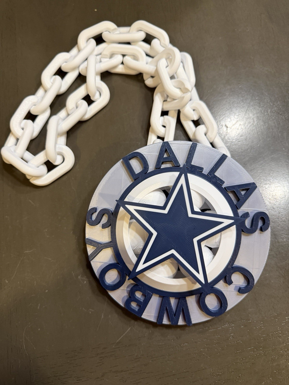 Dallas Cowboys Spinning Hype Fan Chain Necklaces