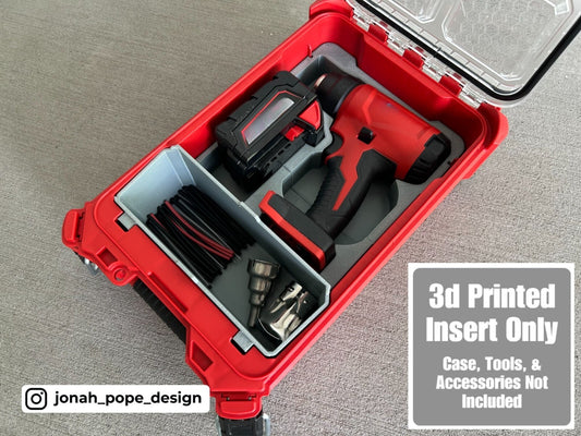 Milwaukee Packout Insert for M18 Heat Gun | Jonah Pope Design  (Insert Only)