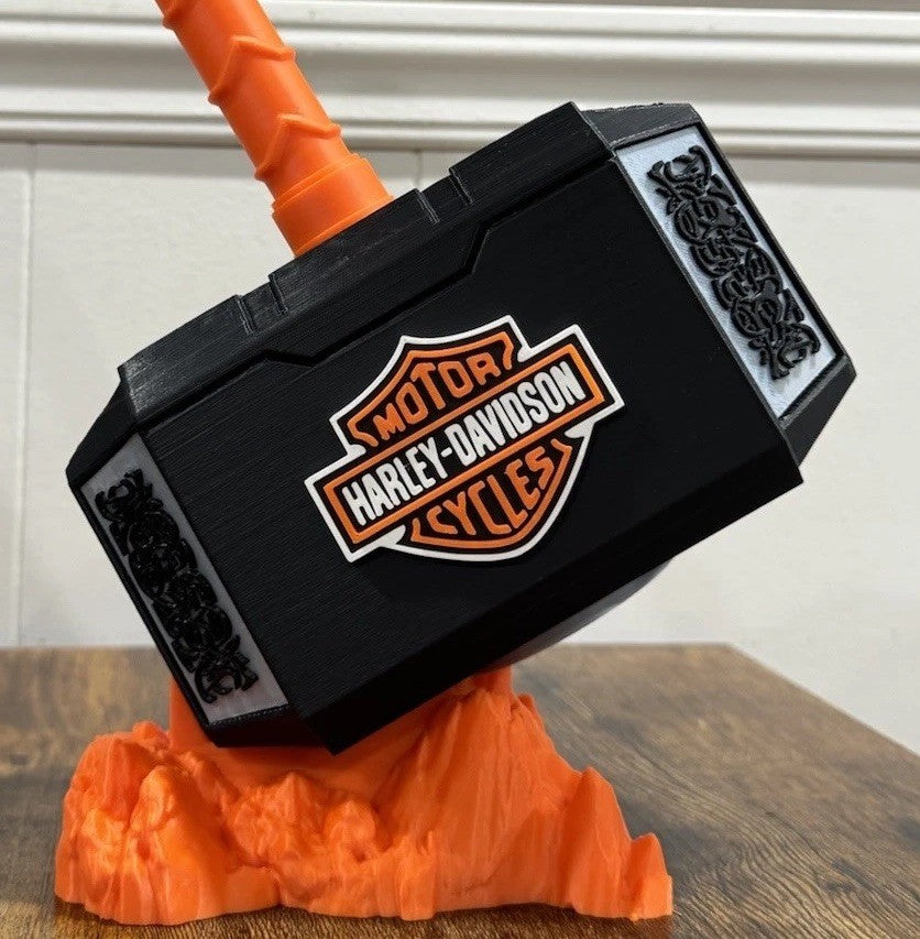 Harley Davidson 13” Thor Hammer Mjolnir Shop Garage Man Cave Office Unique Gifts