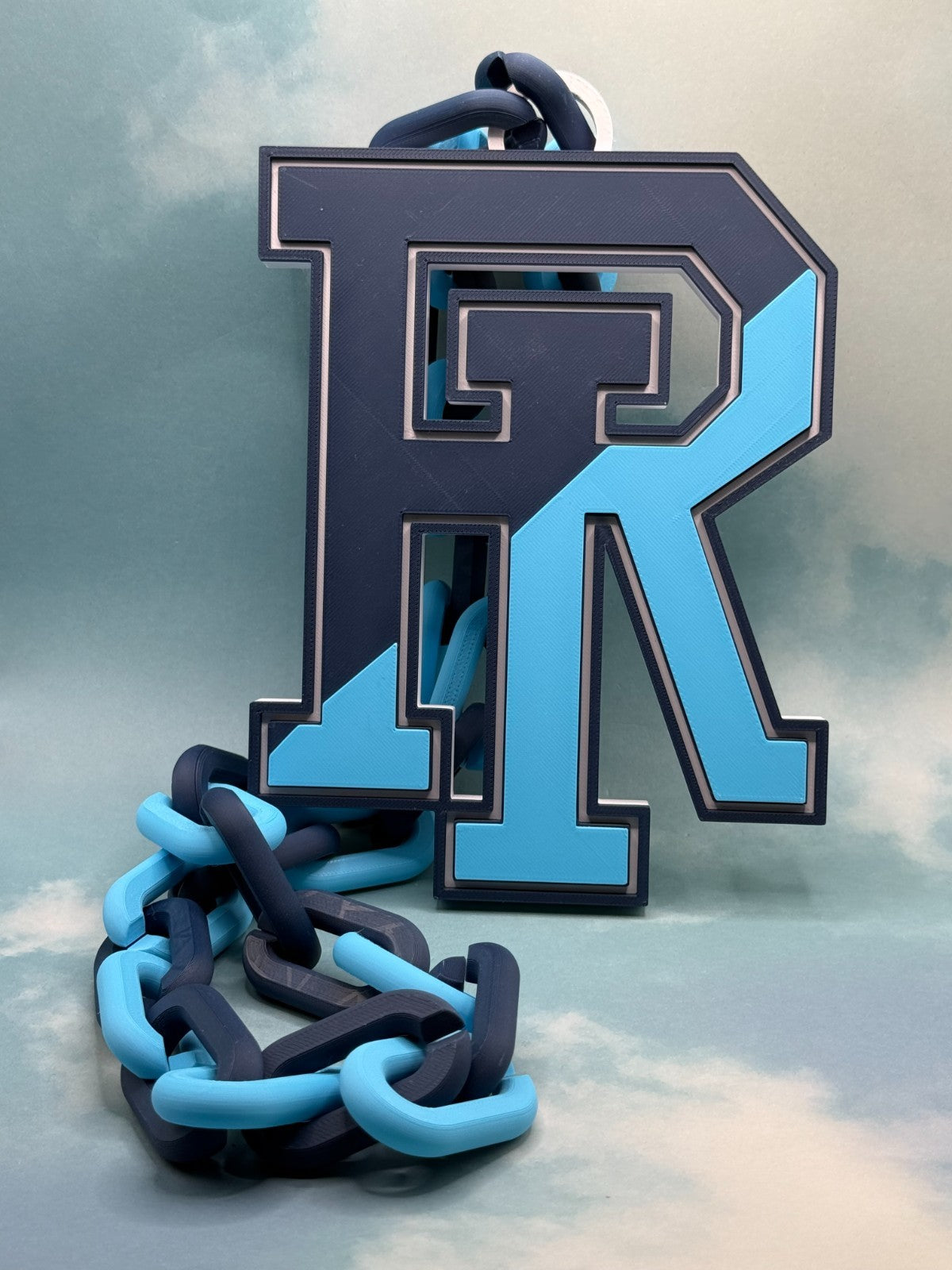 Rhode Island Rams Oversized Logo Necklace Hype Chain HandMade 3D Printed