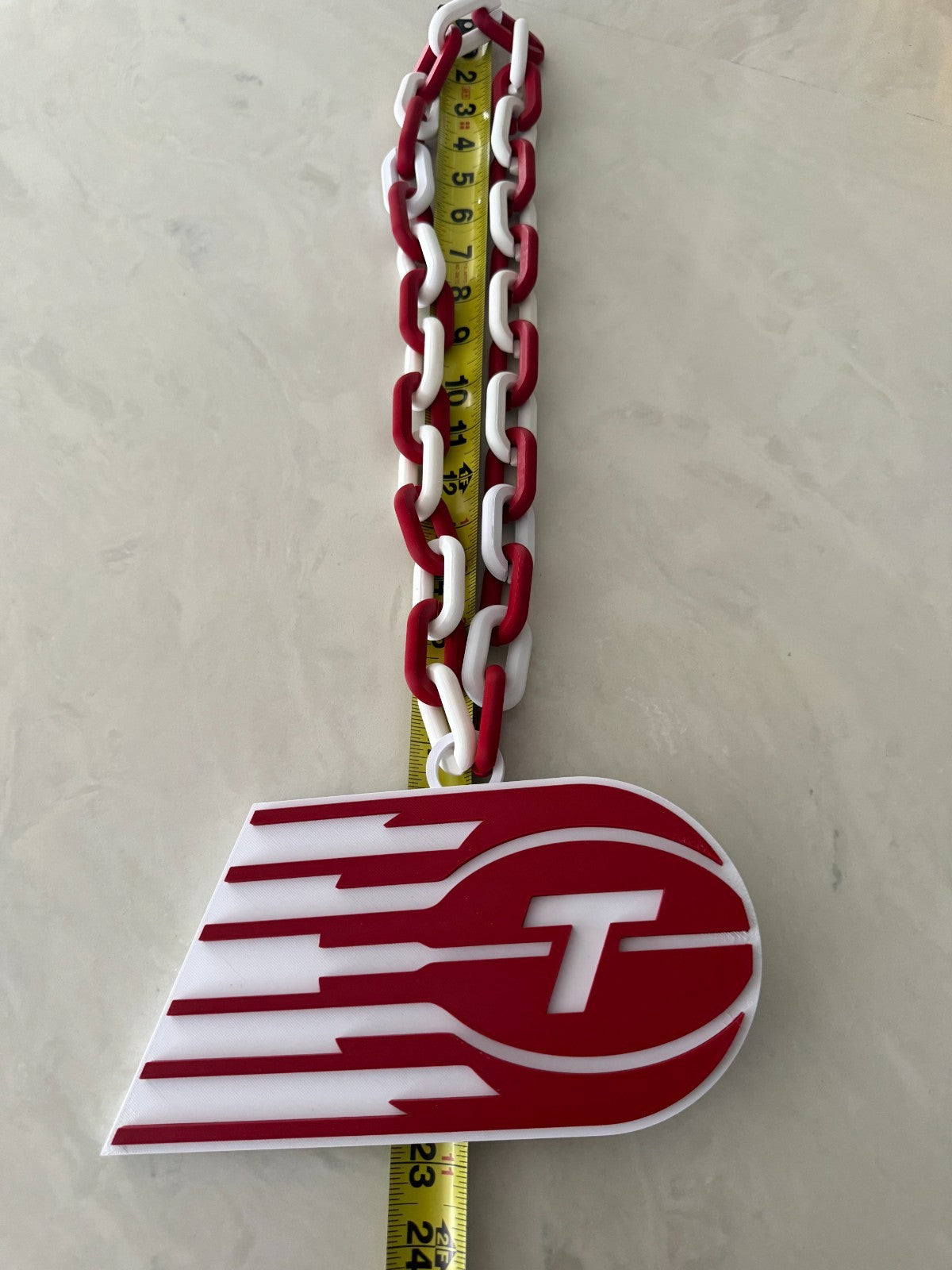 Toronto Tempo Oversized Necklace, Hype Turnover Chain WNBA Handmade 3D Printed